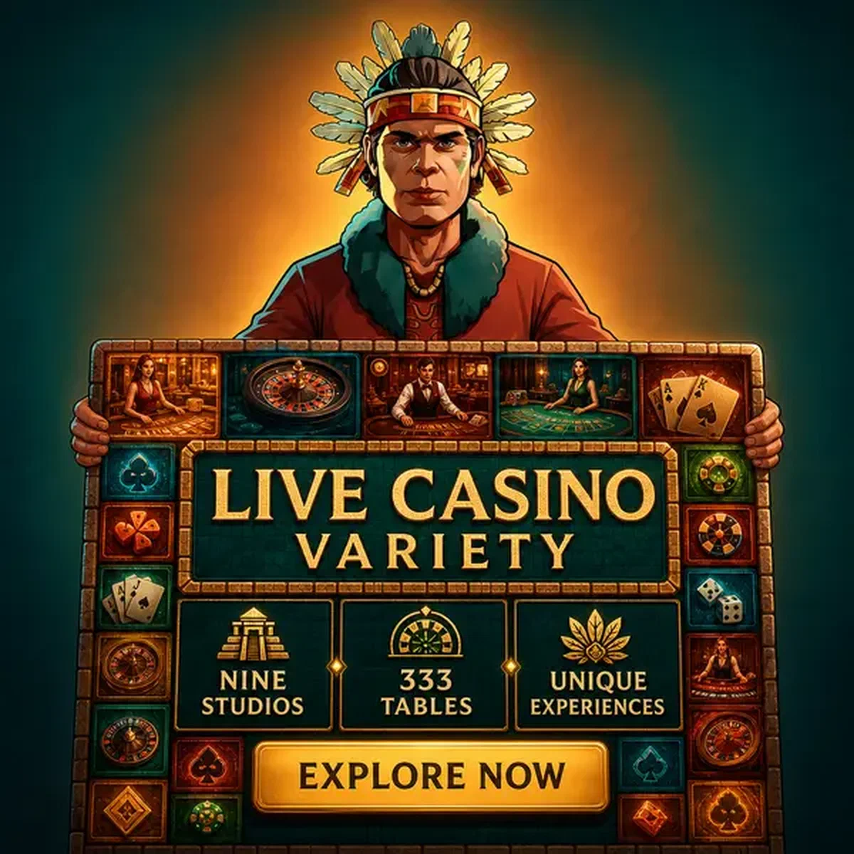 The Riverborn presenting Multi-Provider Live Casino Architecture's live dealer variety wall