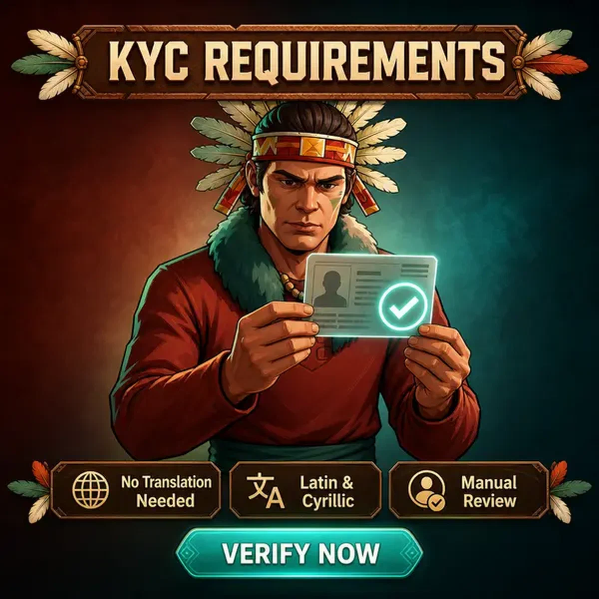 Player verifying identity documents at Jackpotraider Casino verification center